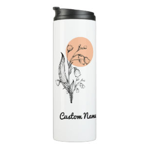 Lily of the Valley May Birth Month Flower Thermal Tumbler