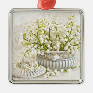 Lily Of The Valley Metal Ornament