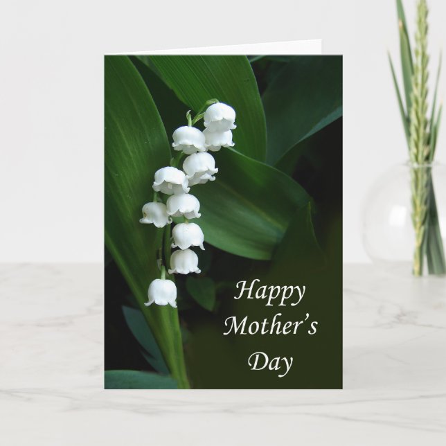 Lily of the Valley Mother's Day card (Front)