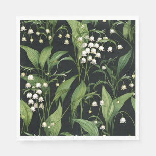 Lily of the valley pattern napkin