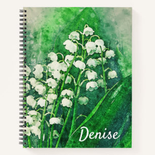 Lily of the Valley Personalized Notebook