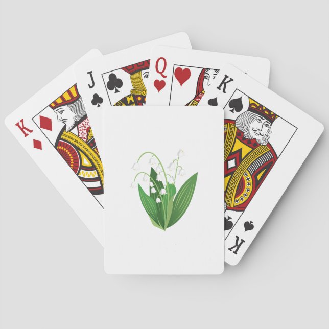 Lily Of The Valley Playing Cards (Back)