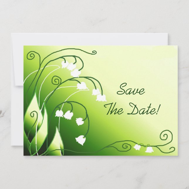 Lily Of The Valley Save The Date (Front)