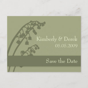 Lily of the Valley • Save the Date Postcard