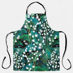 Lily of the valley. Seamless background pattern Apron