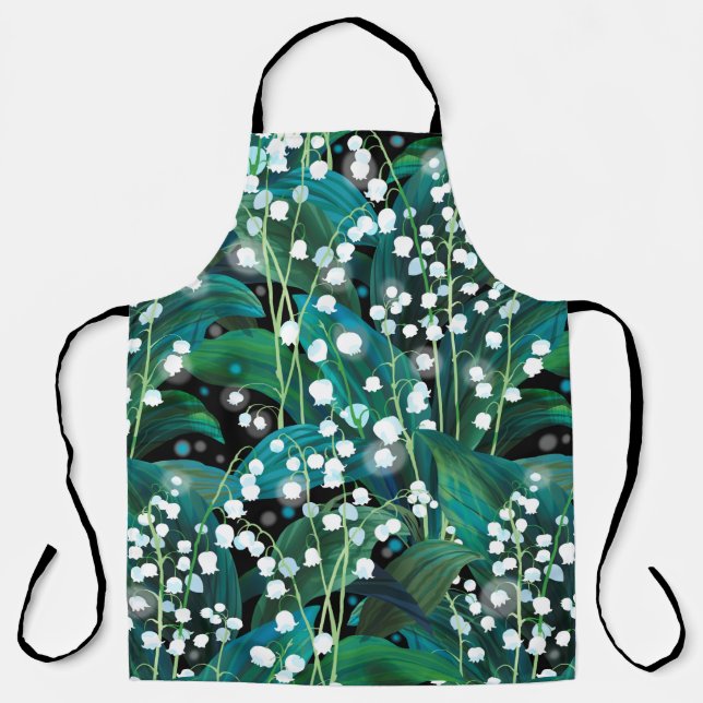 Lily of the valley. Seamless background pattern Apron (Front)