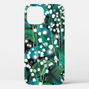 Lily of the valley. Seamless background pattern iPhone 12 Case