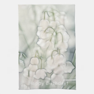 Lily of the Valley Sketch Kitchen Towel