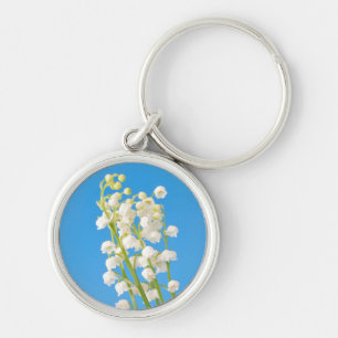 Lily of the valley sprig keychain