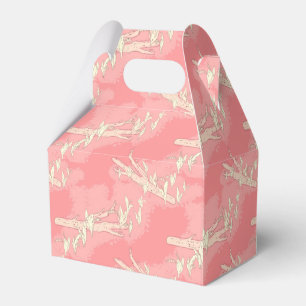 Lily-of-the-valley spring flowers pink favor box