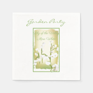 Lily of the Valley Watercolor Seed Pack Napkin