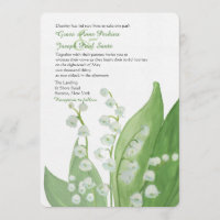 Lily of the Valley Wedding Invitation