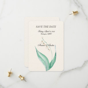 Lily of the Valley Wedding Save The Date