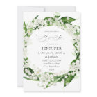 Lily of the Valley White Floral Baby Shower