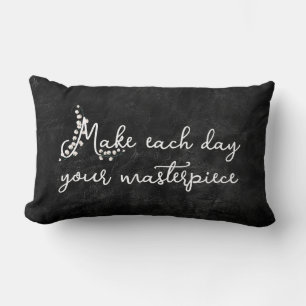 Lily of the Valley with Quote Lumbar Pillow