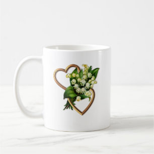Lily of the Valley with Two Hearts Coffee Mug