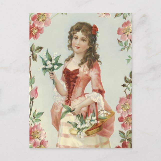 Lily of the Vally Maiden Postcard (Front)