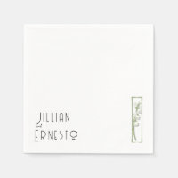 Lily of Valley Collection || White Custom Napkins