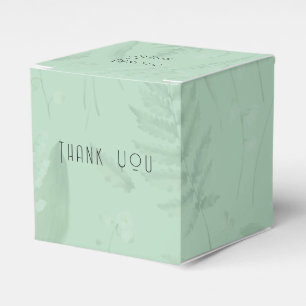 Lily of Valley    Soft Green Blank Inside Custom Favor Box