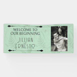 Lily of Valley    Soft Green with Photo  Banner