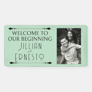 Lily of Valley    Soft Green with Photo  Banner