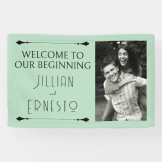 Lily of Valley || Soft Green with Photo  Banner