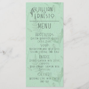 Lily of Valley with Ferns    Soft Green Menu