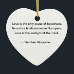 Lily Ornament with Buddhist Quote<br><div class="desc">Lily Ornament with Buddhist Quote</div>