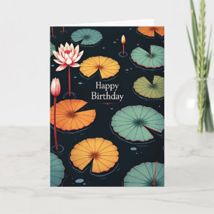 Lily Pad Birthday Card