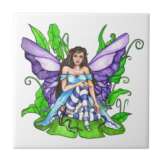 Lily Pad Fairy Tile (Front)