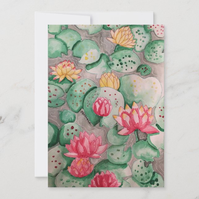 Lily Pad  Invitation (Front)