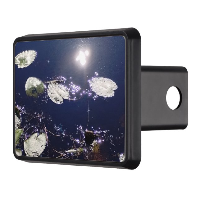 Lily Pad Sun Reflection Faerie Magic Trailer Hitch Cover (Left)