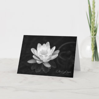 Lily Pads in Black and White Card