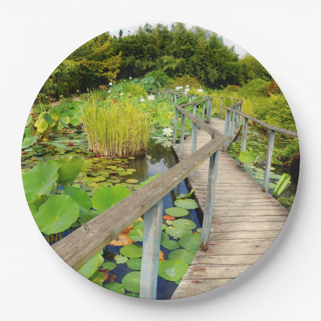 Lily Pond Paper Plate (Front)