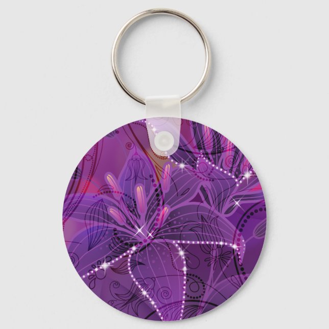Lily Purple Dreams Keychain (Front)