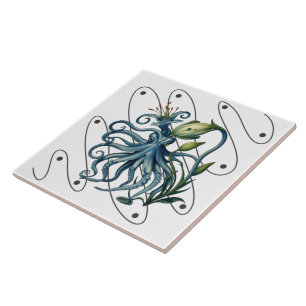 Lily Squid – Vintage Scientific Hybrid Tile