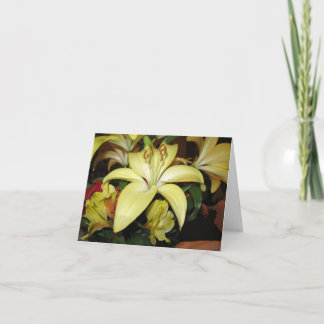 Lily sympathy card