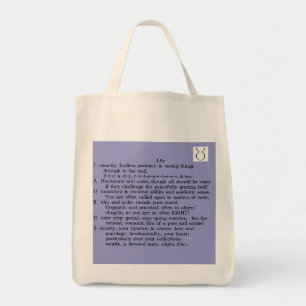 Lily Taurus Apr 20-May 20 poem tote