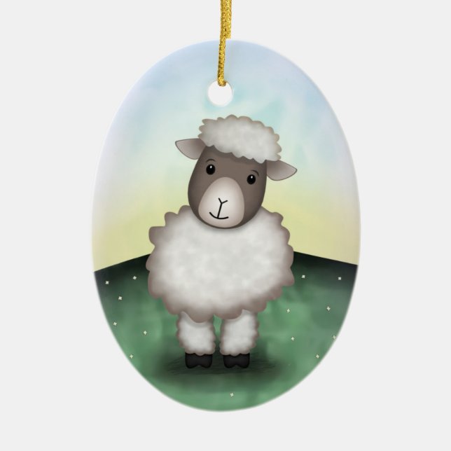 Lily the Lamb - Ornament (Front)