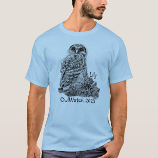 Lily the OwlWatch Owl - Apr 10, 2023 (light colour T-Shirt