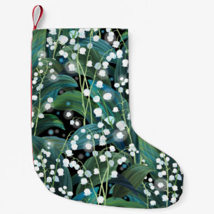 Lily Valley Seamless Pattern Background Small Christmas Stocking