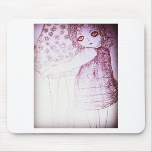 Lily was a little girl mouse pad
