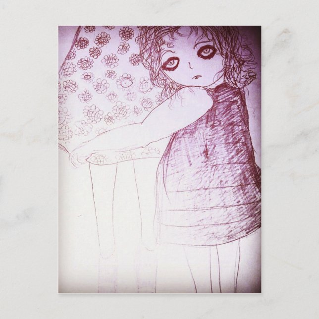 Lily was a little girl postcard (Front)