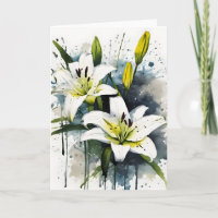 Lily - Watercolor flowers