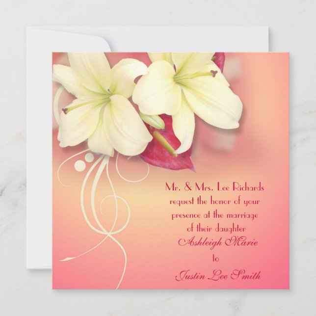 Lily Wedding Invite (Front)