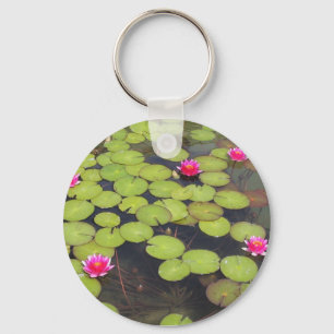 Lilypads and Water Lilies Keychain