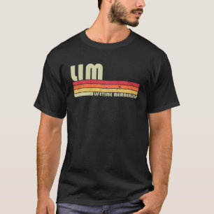 LIM Surname Funny Retro Vintage 80S 90S Birthday R T-Shirt