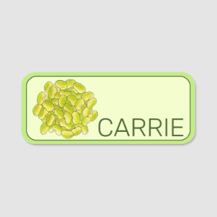 Lima Beans Vegetable Produce Cooking Garden Farm Name Tag