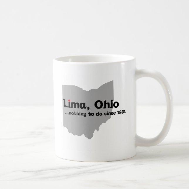 Lima, Ohio Coffee Mug (Right)