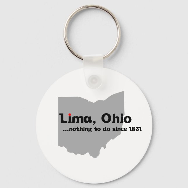 Lima, Ohio Keychain (Front)